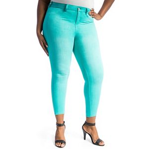 Juniors' Plus Size Crave Slimming Colored Skinny Jeans