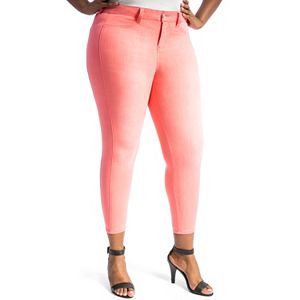 Juniors' Plus Size Crave Slimming Colored Skinny Jeans