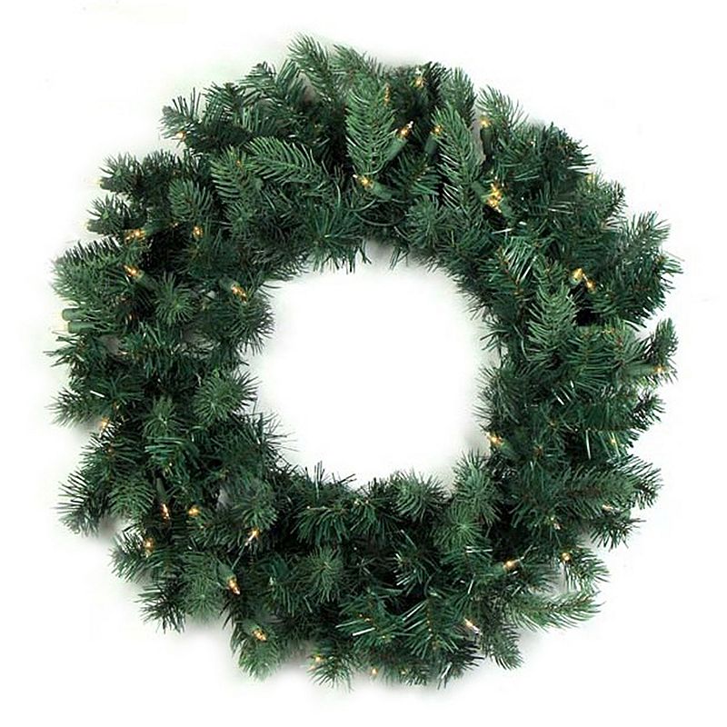 36-in. Pre-Lit Artificial Washington Frasier Fir Indoor Christmas Wreath, G