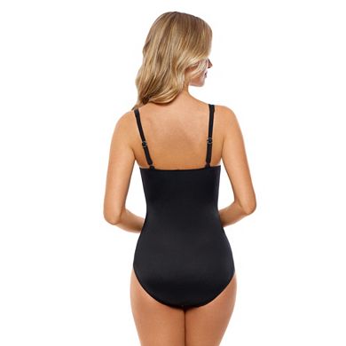 Women's Croft & Barrow® Body Sculptor Control One-Piece Swimsuit