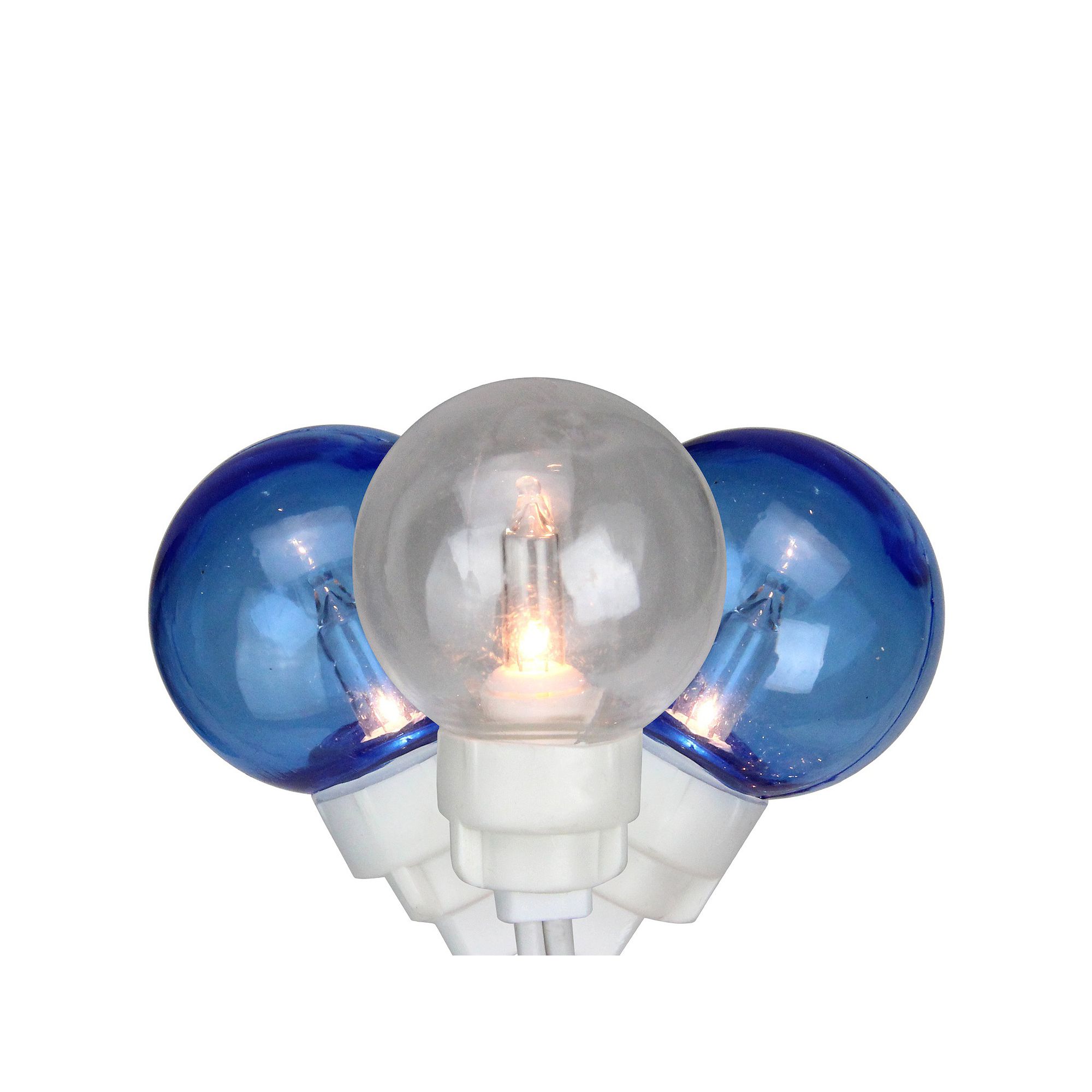 Northlight Blue and White Globe Icicle Christmas Lights