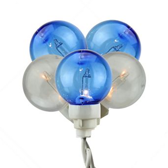 Northlight Blue and White Globe Icicle Christmas Lights