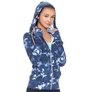 Juniors' SO® Colorblock Zip Up Hoodie