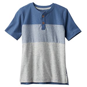 Boys 4-7x SONOMA Goods for Life™ Space-Dyed Stripe Henley Tee