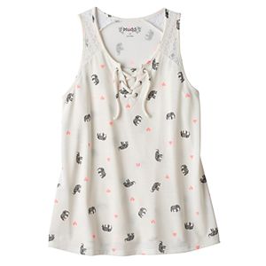 Girls 7-16 Mudd® Lace-Up Tank Top