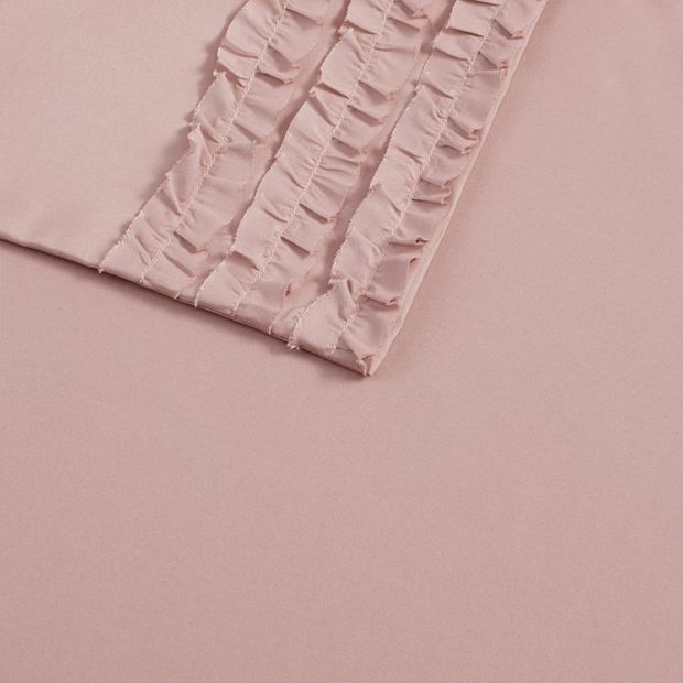 Intelligent Design Microfiber Sheet Set with Pocket, Pink, Queen
