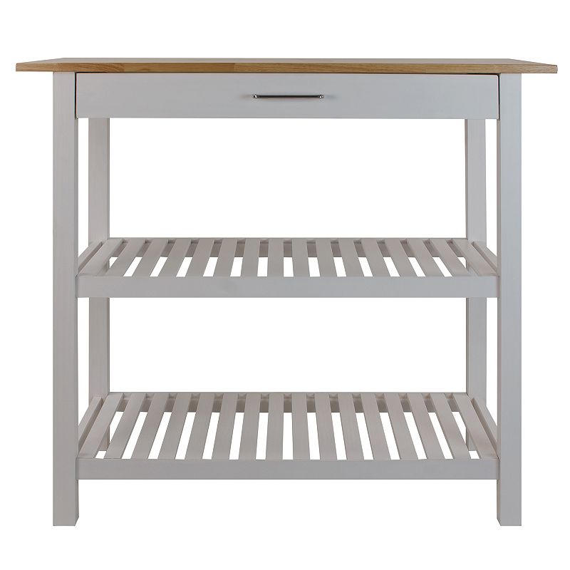 39440823 Casual Home Americana Kitchen Island, White sku 39440823