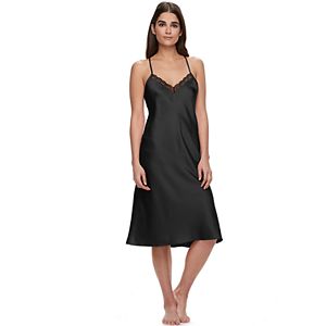Women's Apt. 9® Satin Midi Slip Chemise