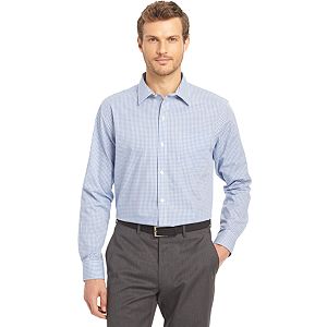 Men's Van Heusen Traveler Classic-Fit Plaid Stretch Button-Down Shirt