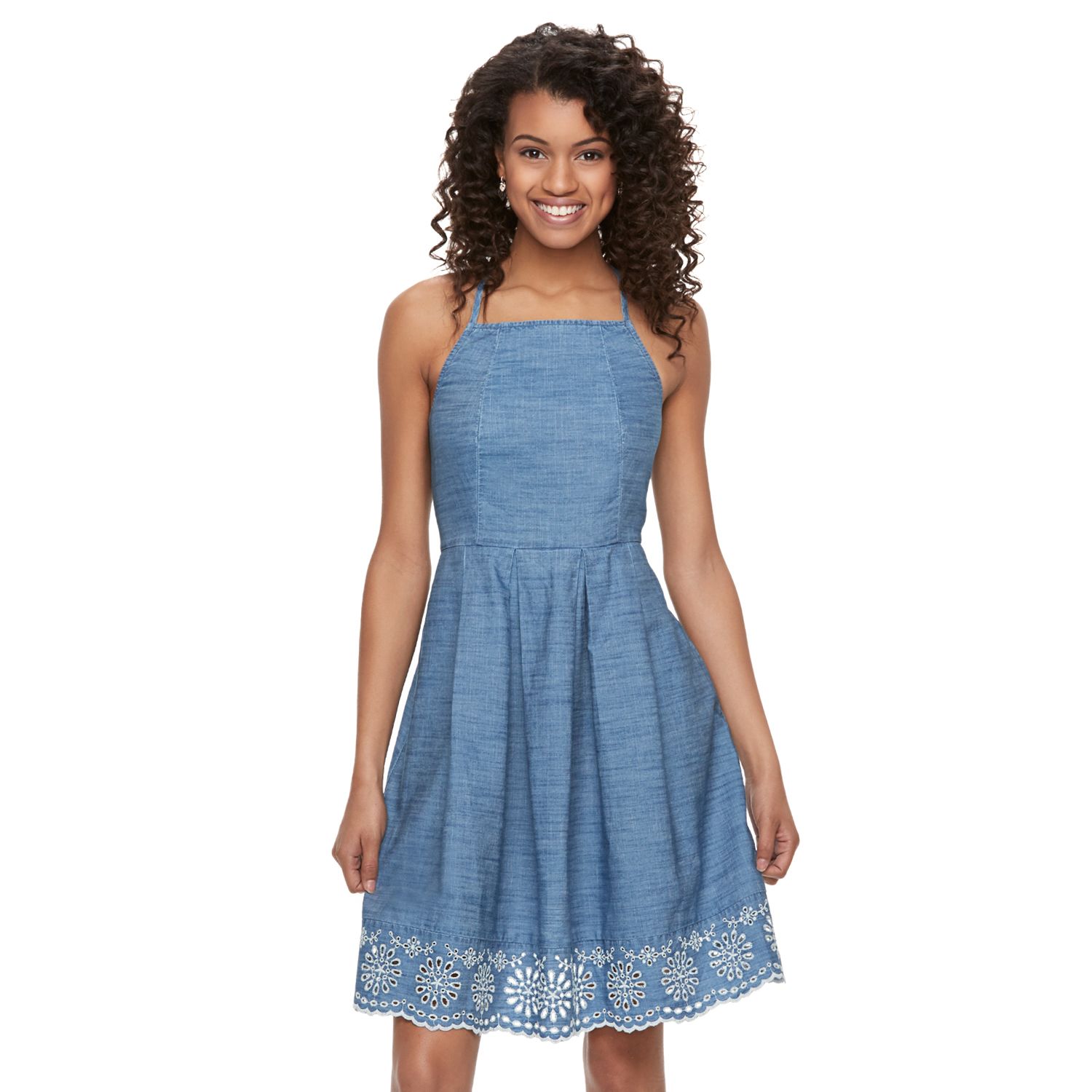 kohls denim dress