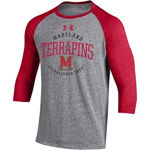 Men's Under Armour Maryland Terrapins Triblend Baseball Tee