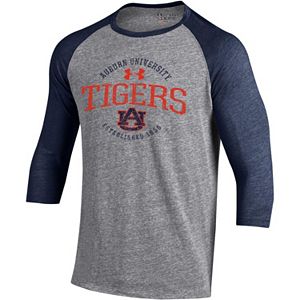 Men's Under Armour Auburn Tigers Triblend Baseball Tee