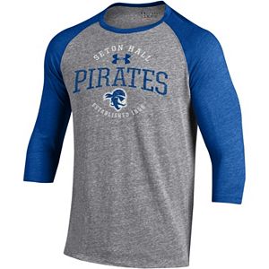 Men's Under Armour Seton Hall Pirates Triblend Baseball Tee