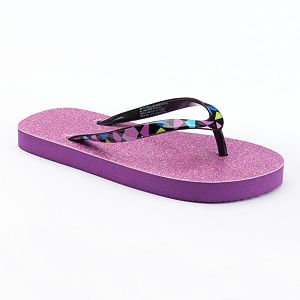 Girls 4-16 SO® Glitter Flip Flops
