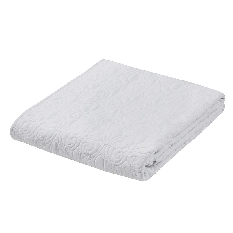 52711744 Madison Park Mansfield Oversized Quilted Throw, Wh sku 52711744