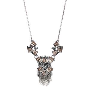 Simply Vera Vera Wang Stone Cluster Fringe Necklace