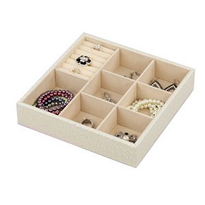 Home Basics 8 Compartment Jewelry Organizer