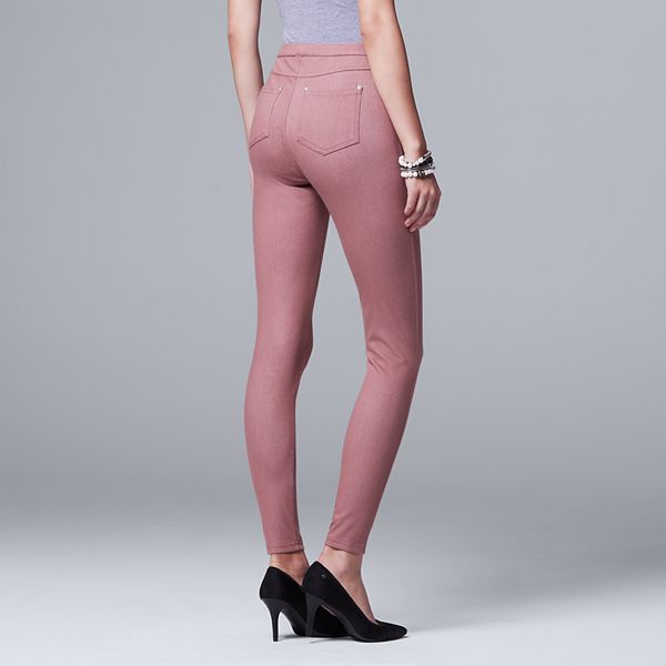 simply vera wang jean leggings