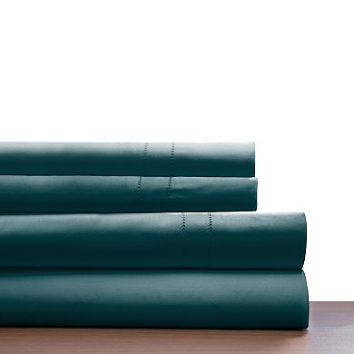 Pointehaven 620 Thread Count Cotton Sateen Sheet Set with Pillowcases