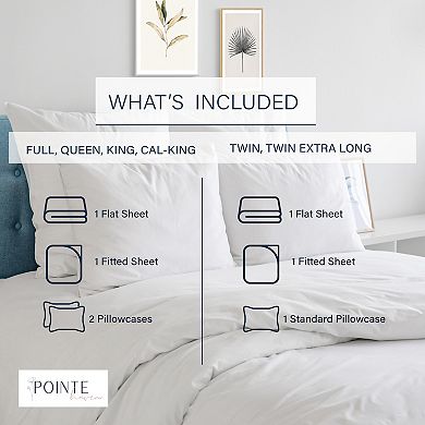Pointehaven 200 Thread Count Cotton Sheet Set
