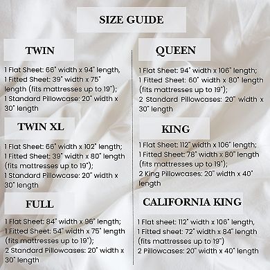 Pointehaven 200 Thread Count Cotton Sheet Set