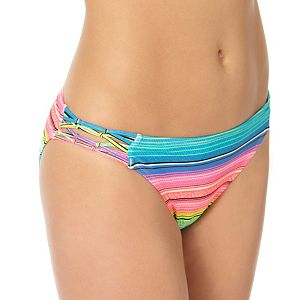 Juniors' In Mocean Rainbow Scoop Bikini Bottoms