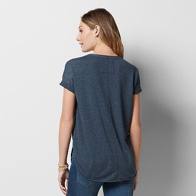 Women's Sonoma Goods For Life® Roll Cuff French Terry Tee