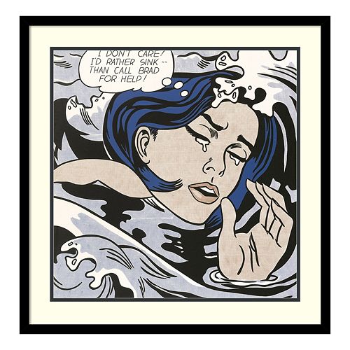 Amanti Art Drowning Girl, 1963 Framed Wall Art