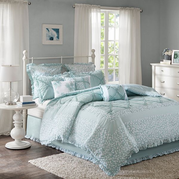 Madison Park Heidi 9 Piece Comforter Set with Throw Pillows