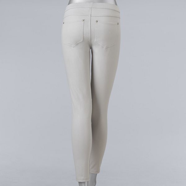 vera wang jean leggings