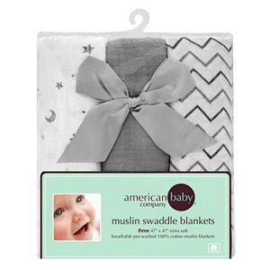 TL Care 3-pk. Muslin Swaddle Blankets