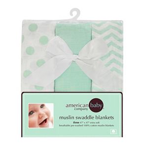 TL Care 3-pk. Muslin Swaddle Blankets