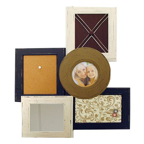 New View 1-Opening Multifunctional Corkboard Collage Frame