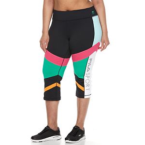Plus Size FILA SPORT® Colorblocked Capri Leggings