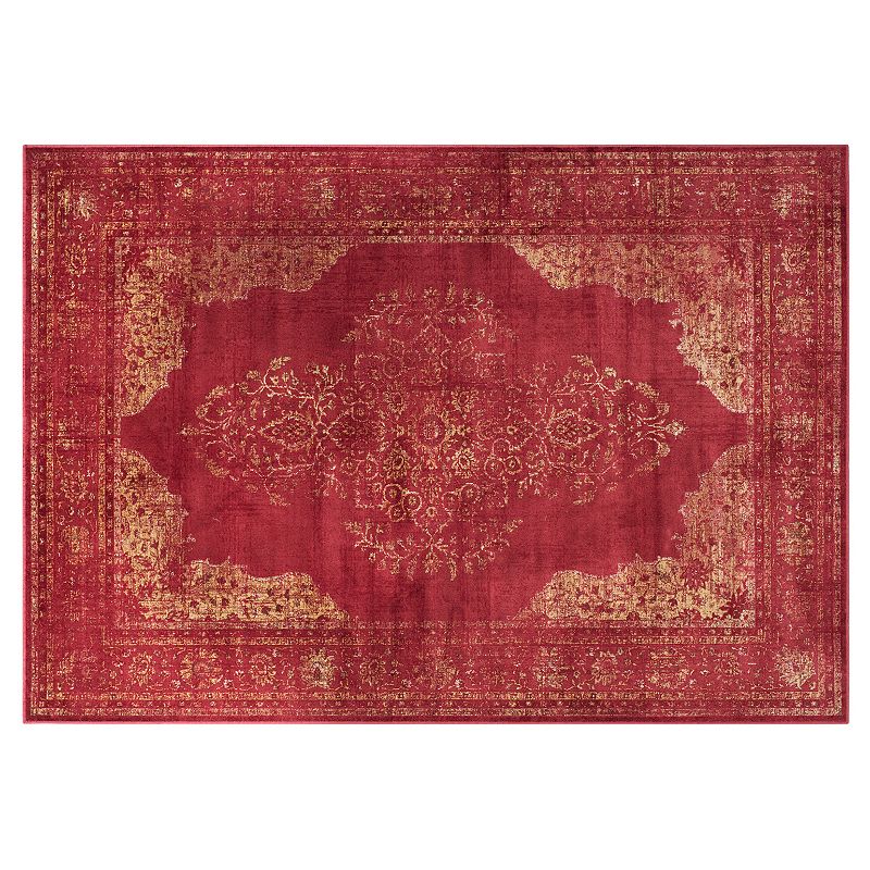 Safavieh Vintage Kashan Framed Floral Rug, Pink, 8X11 Ft