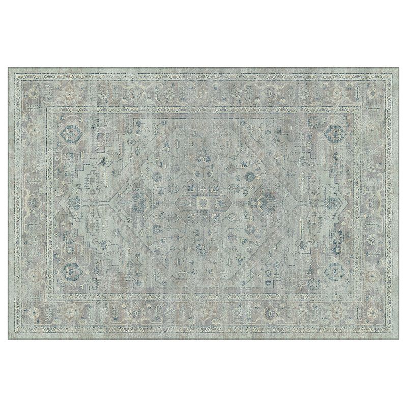 Safavieh Vintage Heriz Framed Floral Rug, Blue, 4X5.5 Ft