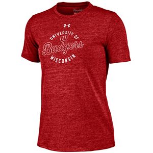 Women's Under Armour Wisconsin Badgers Triblend Tee