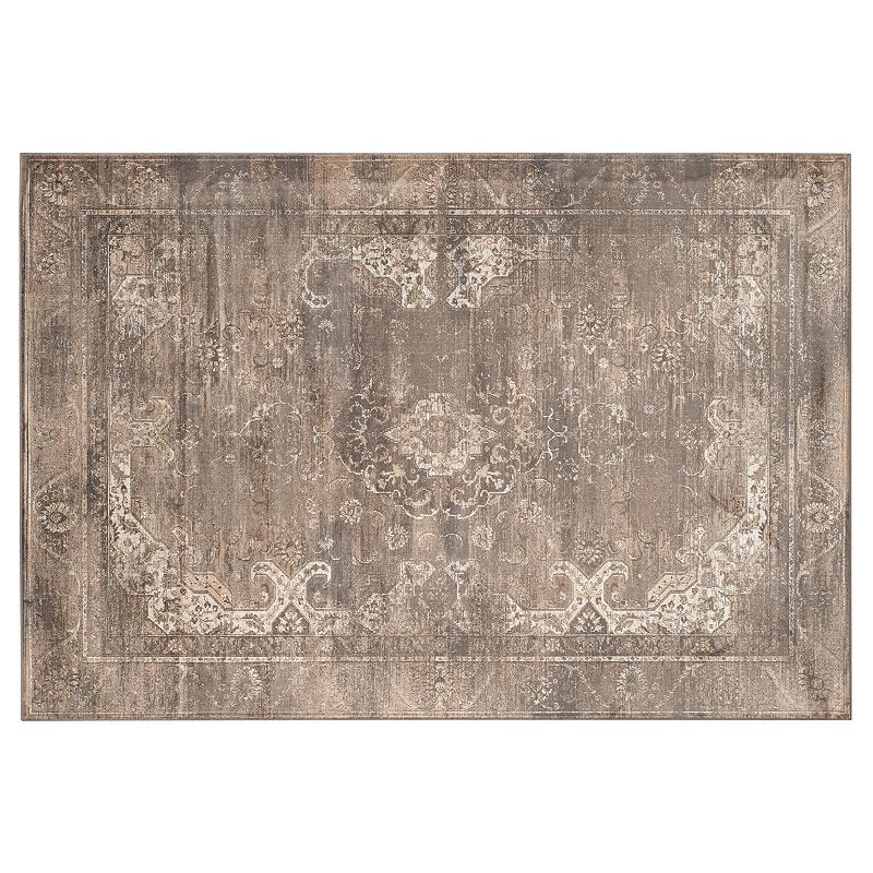 Safavieh Vintage Zara Framed Floral Rug, Grey, 5X7.5 Ft