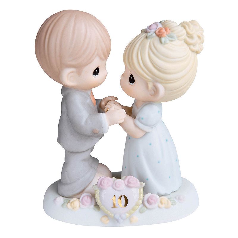 52747586 Precious Moments 10th Anniversary Couple Figurine, sku 52747586