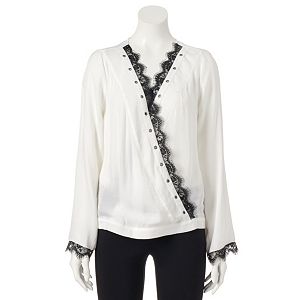 Women's Rock & Republic® Wrap Lace Top