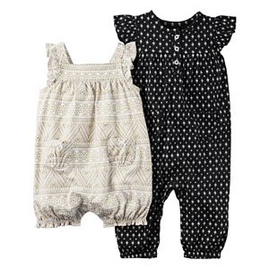 Baby Girl Carter's Print Jumpsuit & Sunsuit Set