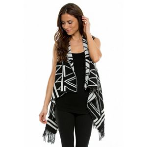 Women's E by Elan Geometric Reversible Vest