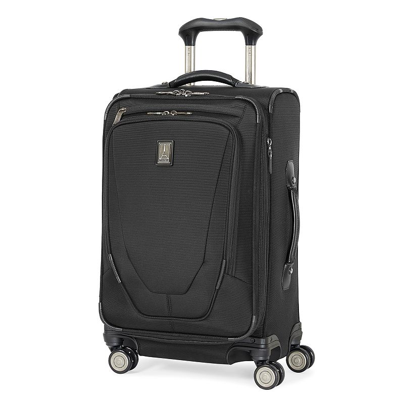 Travelpro Crew 11 Expandable Spinner Suiter Luggage, Black, 21 Carryon