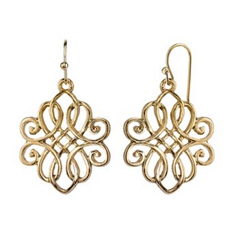 1928 Filigree Intertwined Drop Earrings
