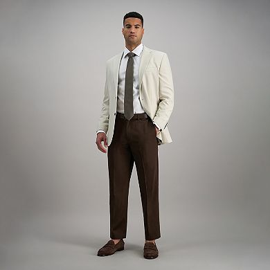 Men’s Haggar® Premium No-Iron Khaki Stretch Classic-Fit Flat-Front Expandable Waist Pants