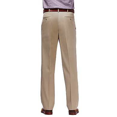 Men’s Haggar® Premium No-Iron Khaki Stretch Classic-Fit Flat-Front Expandable Waist Pants