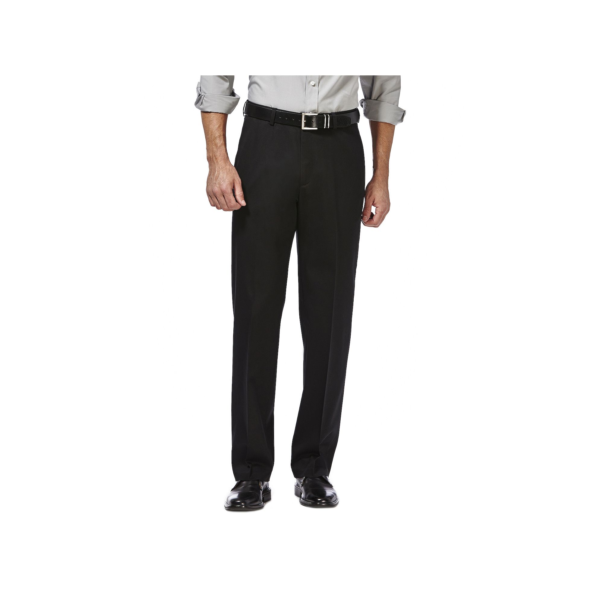 Men’s Haggar® Premium No-Iron Khaki Stretch Classic-Fit Flat-Front Expan