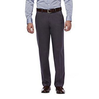 Men’s Haggar® Premium No-Iron Khaki Stretch Classic-Fit Flat-Front Expandable Waist Pants