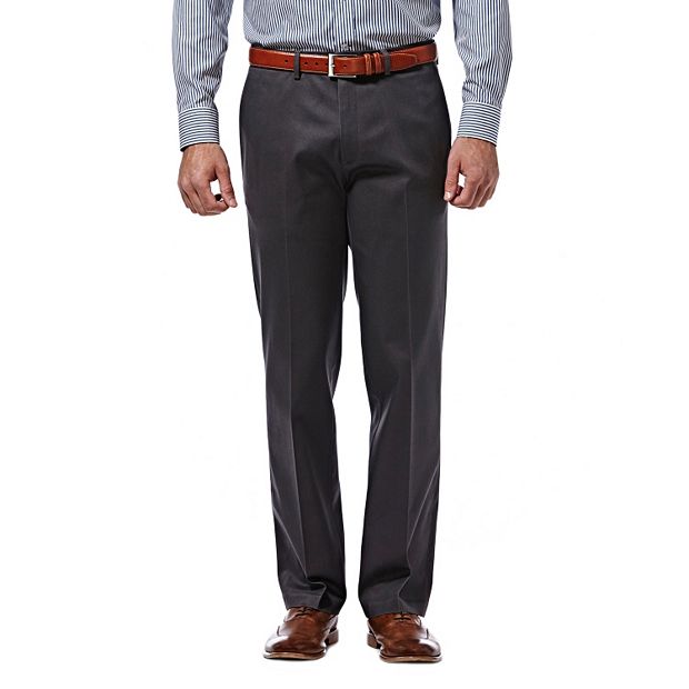 George Men's Slim Fit Flat Front Comfort Stretch Dress Pants