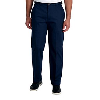 Men’s Haggar® Premium No-Iron Khaki Stretch Classic-Fit Flat-Front Expandable Waist Pants
